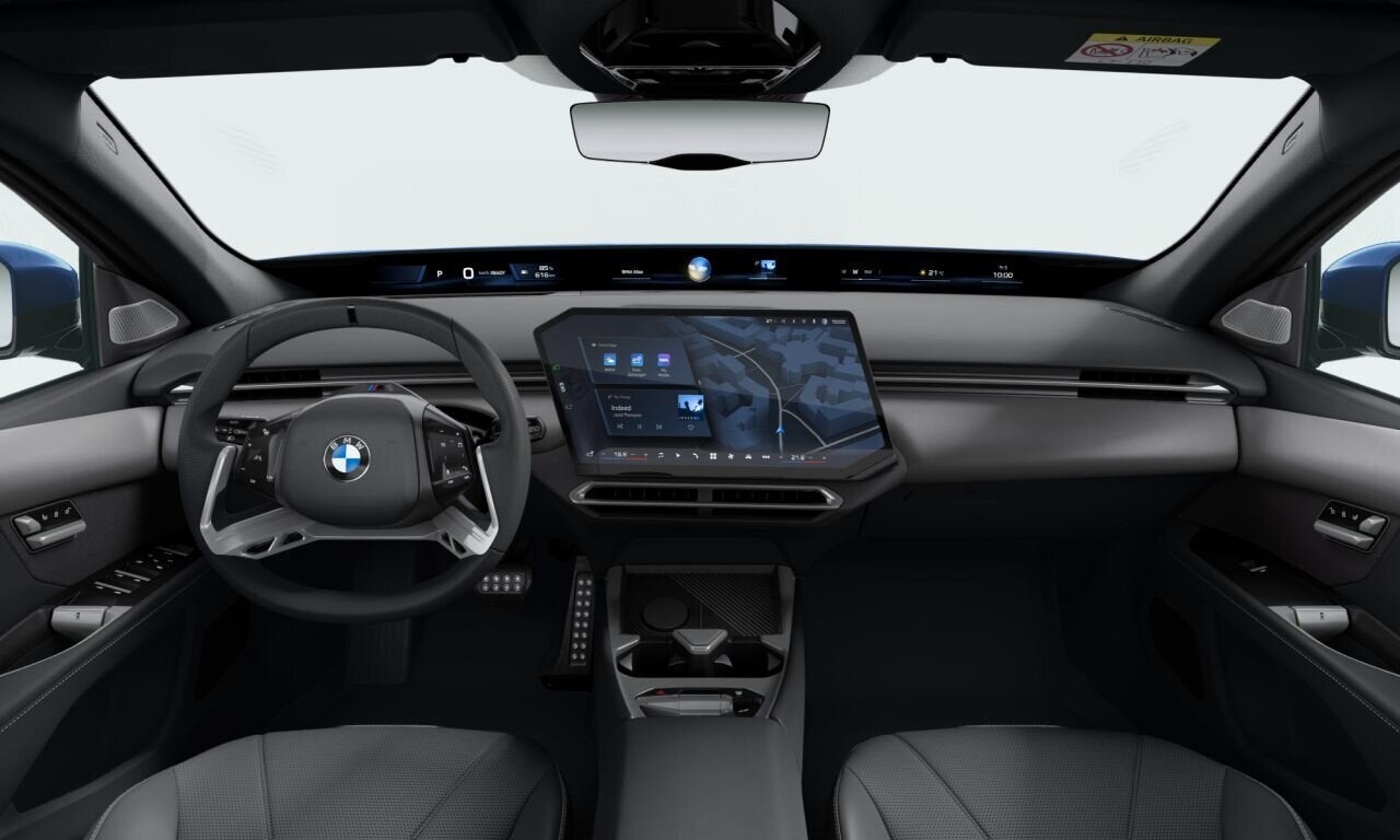 BMW i3 50 xDrive / Panoramadak / M Multifunctionele stoelen, Automaat, Zwart, Blauw, Leder