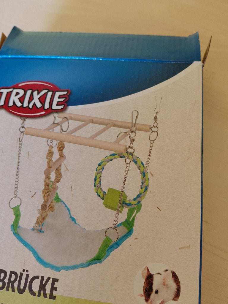 Leuke hamster speelgoed loopbrug speelbrug, Ophalen of Verzenden, Nieuw, Loopwiel of Rad