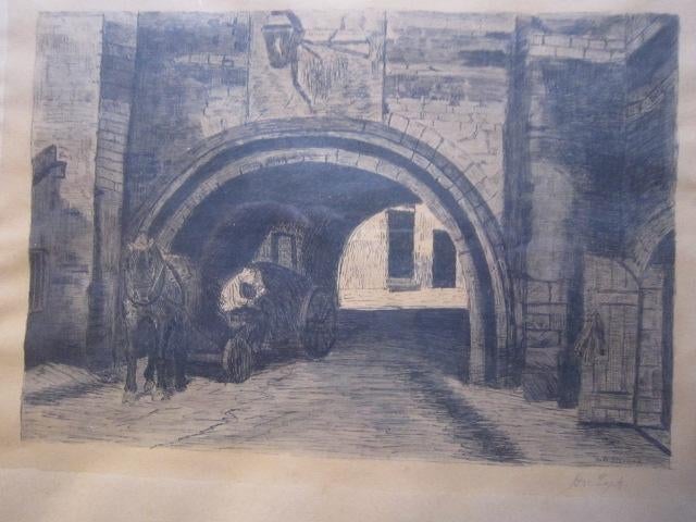 Ets van EIJK Naar Steelink Paard/wagen in poort, Antiek en Kunst, Ophalen