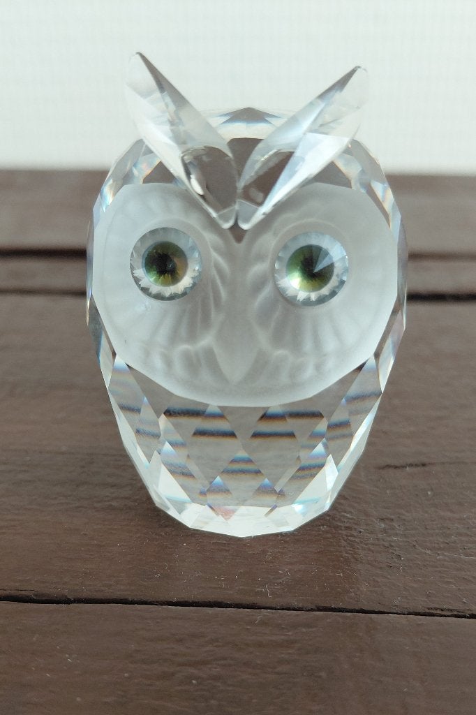 swarovski kristallen beeldje (Uil), Ophalen of Verzenden, Zo goed als nieuw, Figuurtje