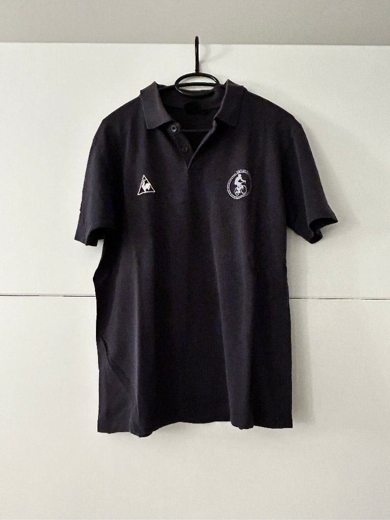 Le Coq Sportif blauwe polo Tom Boonen, Kleding | Heren, Le Coq Sportif, Ophalen of Verzenden, Zo goed als nieuw, Maat 48/50 (M)