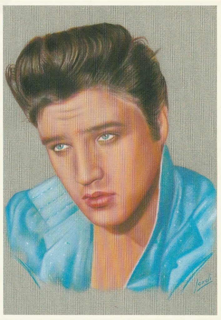 Kaart Elvis Presley, Verzenden, 1980 tot heden, Ongelopen, Sterren en Beroemdheden