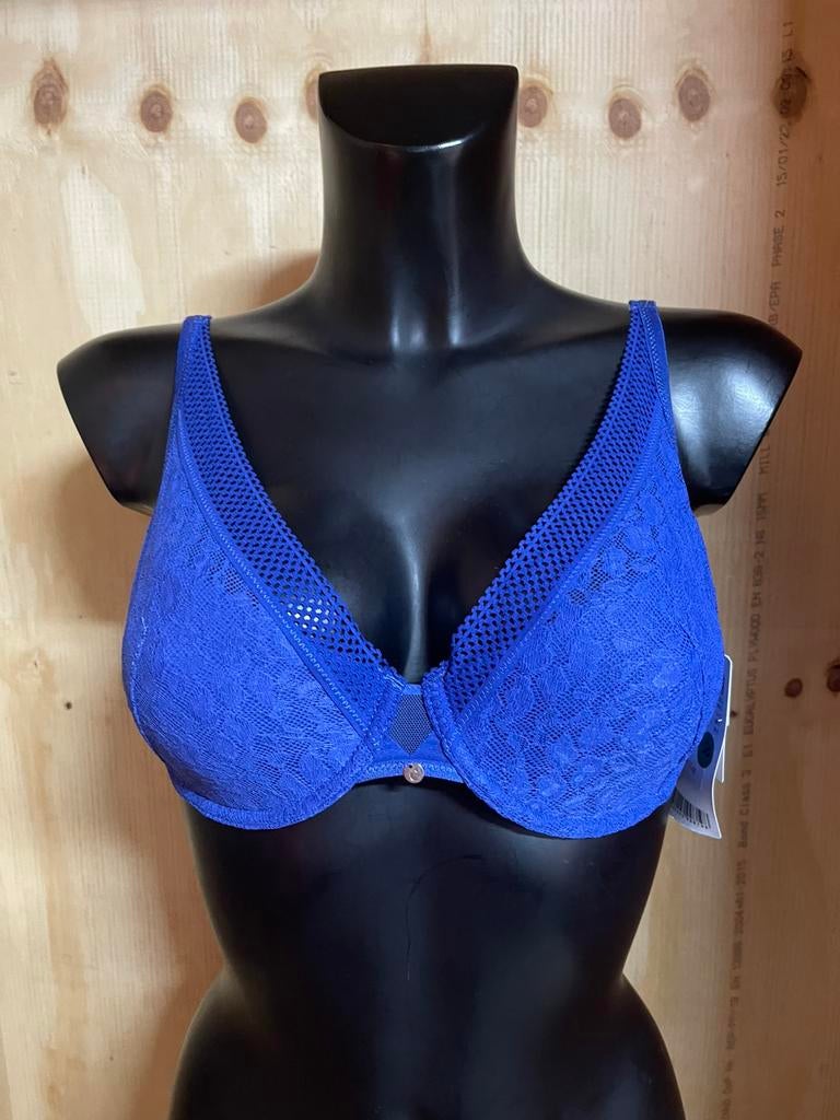 Chantelle bh 80c - 70d - 75d model 11a77, Verzenden, Blauw, BH