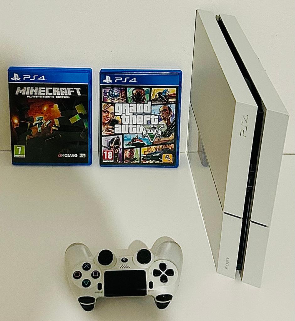 | Witte PlayStation 4 Original | 500 GB | Games |, Ophalen of Verzenden, Met 1 controller, Original, 500 GB