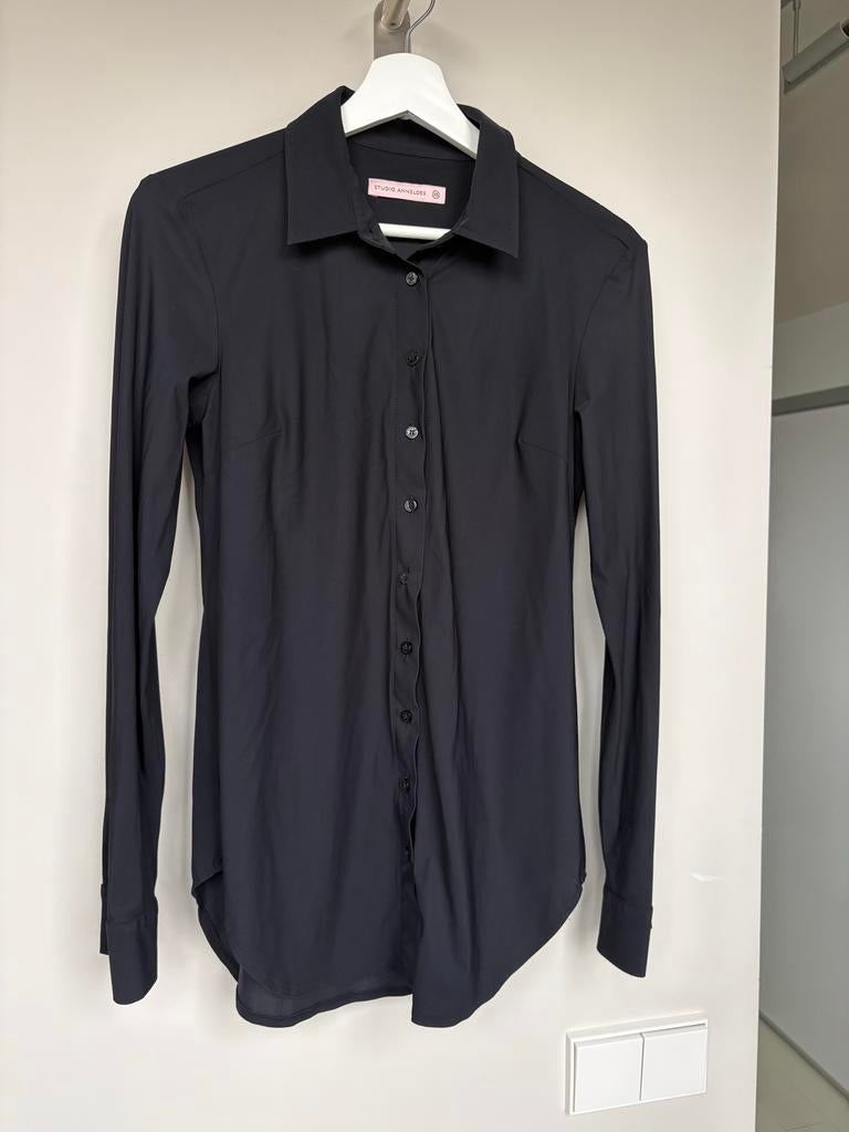 Studio Anneloes poppy zwarte blouse, Verzenden, Zo goed als nieuw, Maat 34 (XS) of kleiner, Zwart