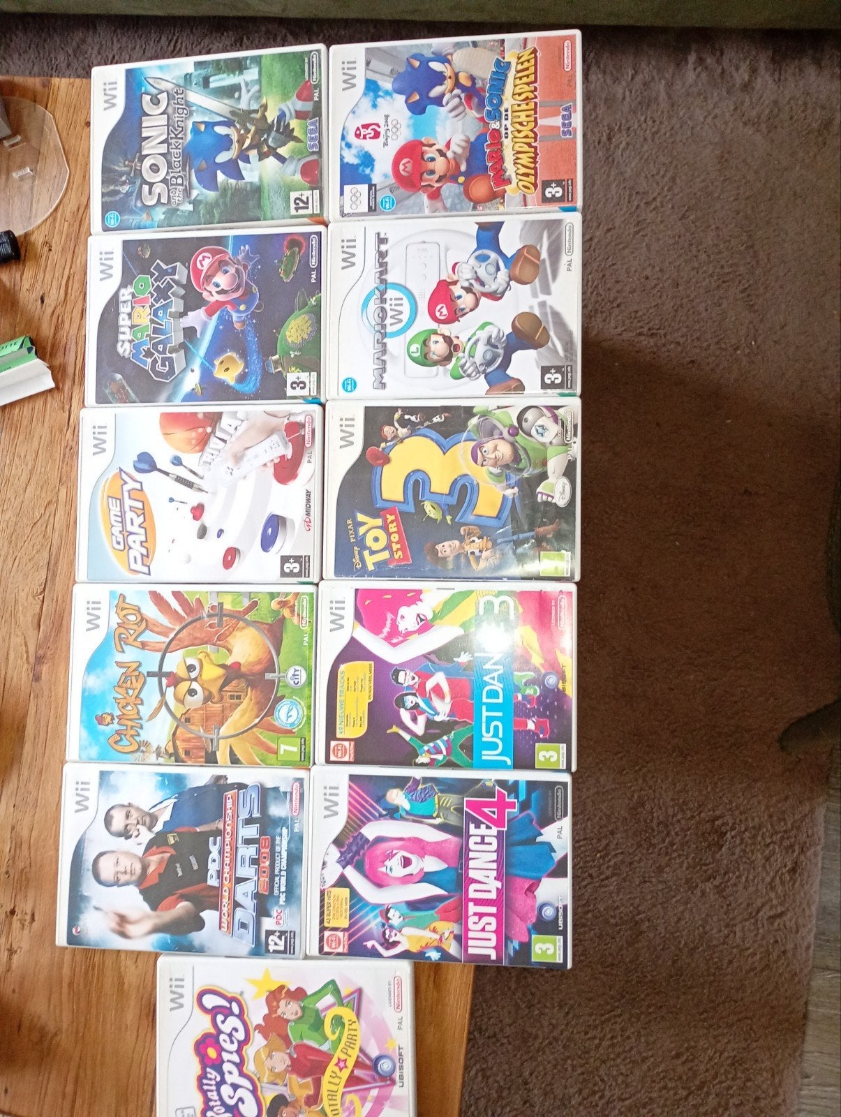 Wii Games: Mario Kart, Super Mario Galaxy, Just Dance & meer, Spelcomputers en Games, Gebruikt, Overige genres, Eén computer, Ophalen of Verzenden