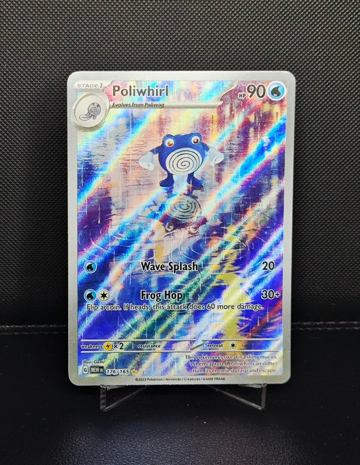 Poliwhirl 176/165 MEW 151 Engels NM, Ophalen of Verzenden, Zo goed als nieuw