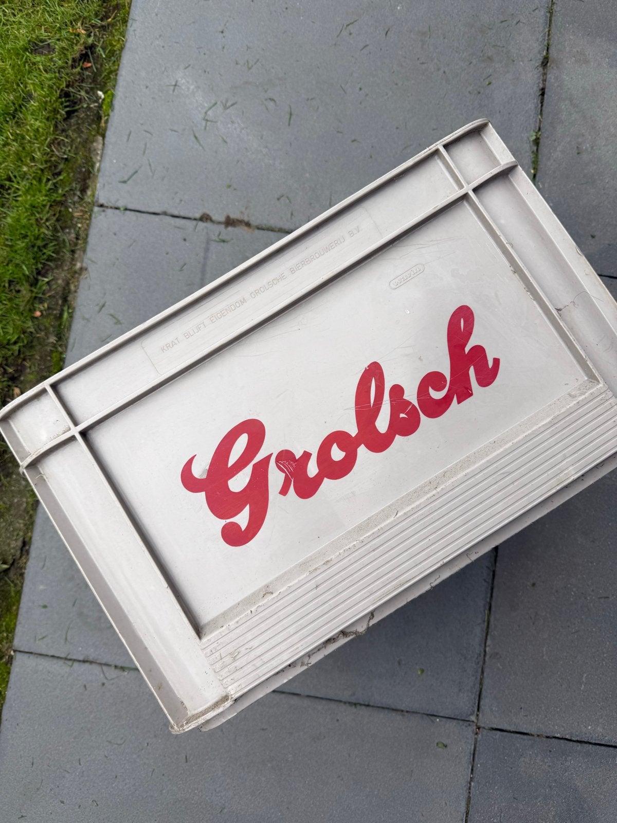 Grolsch bierkrat - Leeg krat voor 24 flesjes, Ophalen of Verzenden, Gebruikt, Overige typen, Grolsch