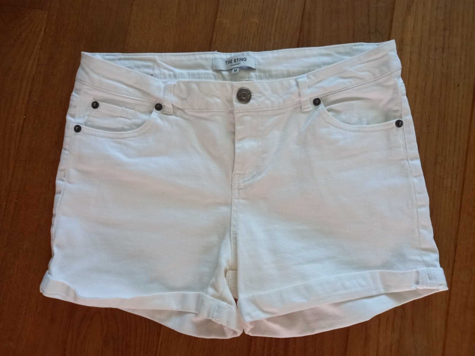 The Sting witte korte broek maat 40, Maat 38/40 (M), The Sting, Kort, Wit