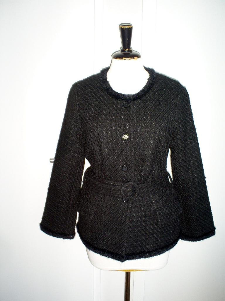 NIEUW __ RIVERWOODS bouclé jasje mt. 38 __ waarde 265,00, Maat 38/40 (M), Verzenden, Zwart, Nieuw