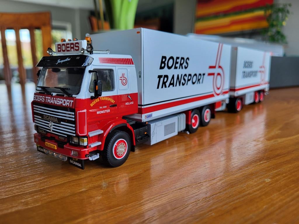 WSI Scania 143 Boers, Hobby en Vrije tijd, Modelauto's | 1:50, Ophalen of Verzenden, Nieuw, Bus of Vrachtwagen, Wsi