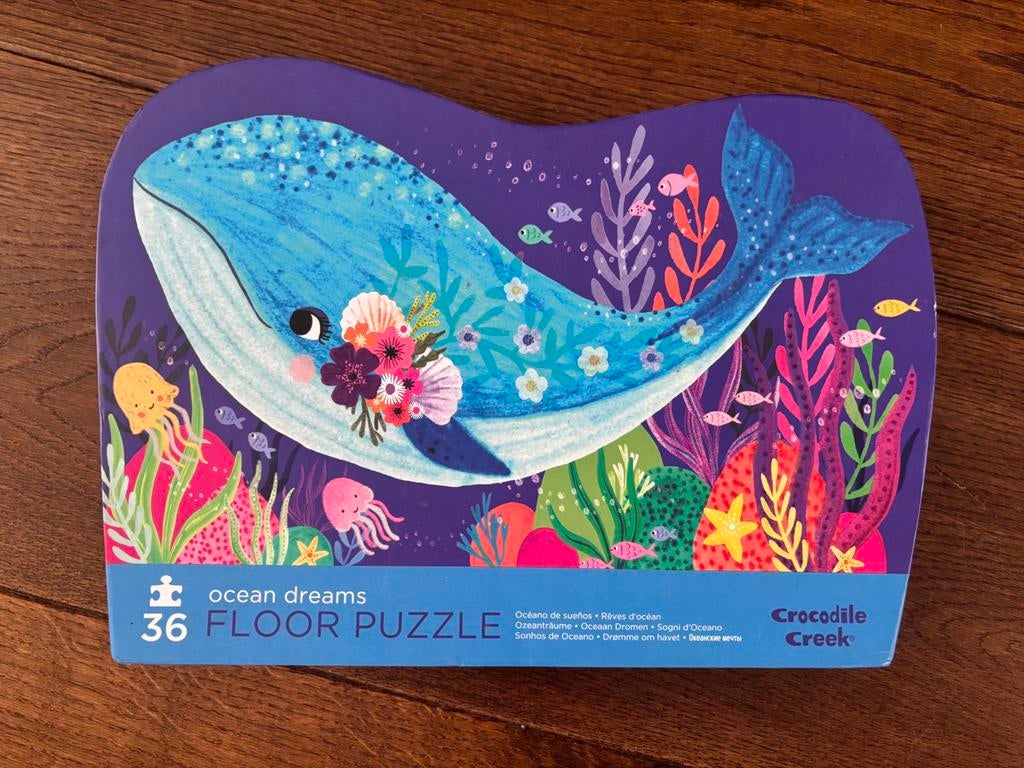 Crocodile Creek vloerpuzzel: Ocean Dreams, 36 stukjes, Ophalen of Verzenden, 10 tot 50 stukjes, Gebruikt, 2 tot 4 jaar