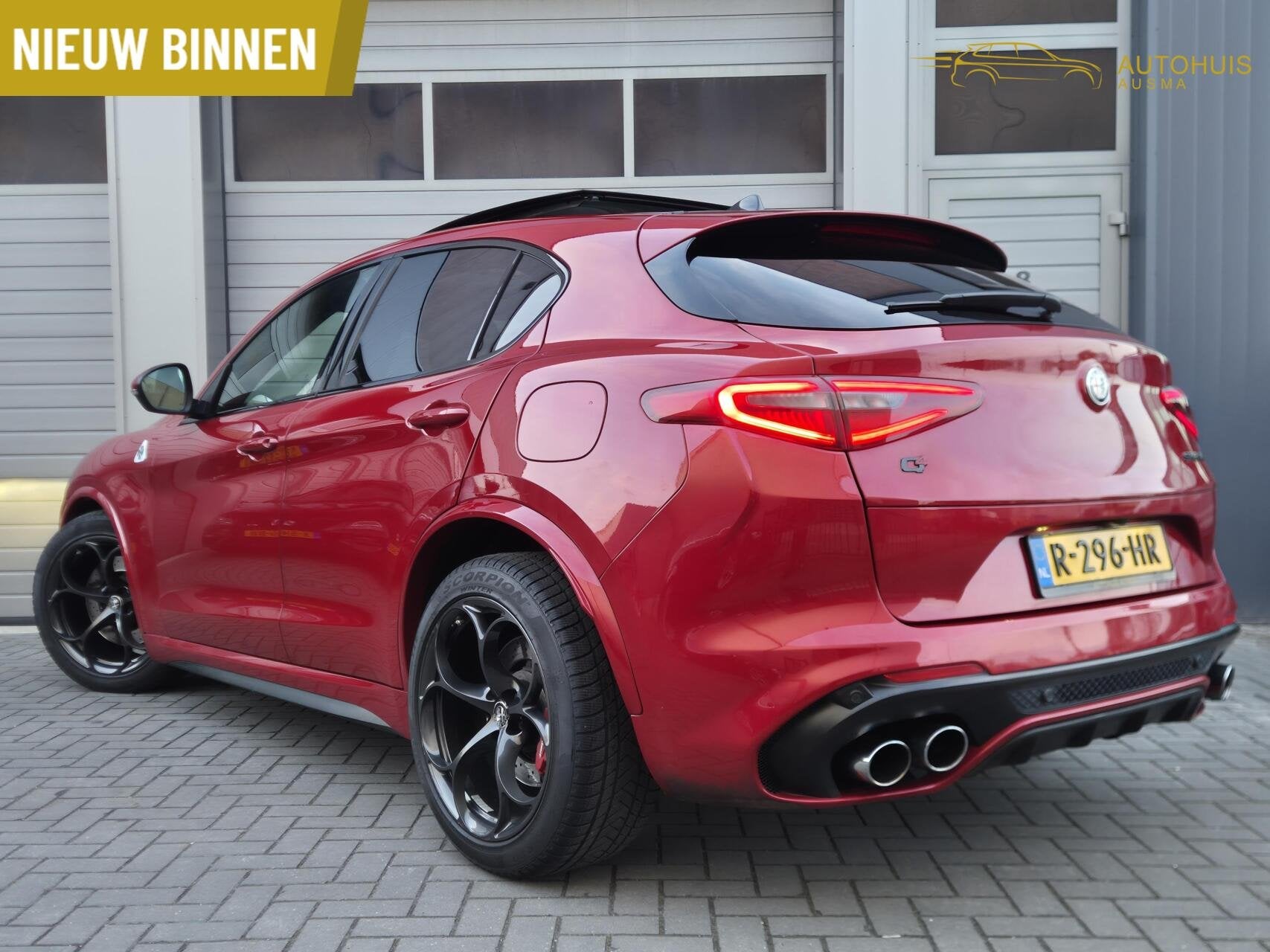 Alfa Romeo Stelvio 2.9 V6 AWD Quadrifoglio 560PK/Pano/Harman, Auto's, Automaat, Gebruikt, 510 pk, Met garantie (alle)