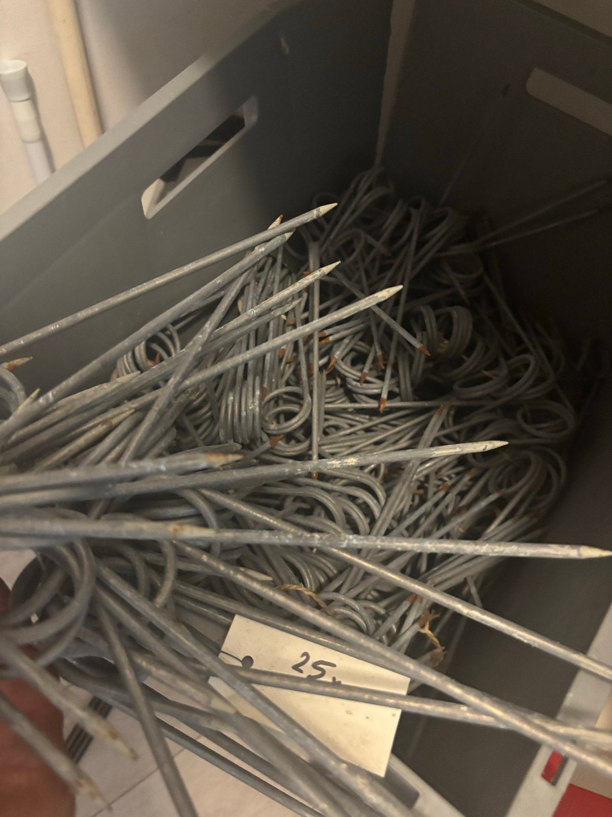 Metalen grondpennen / tentpennen partij, Ophalen, Gebruikt