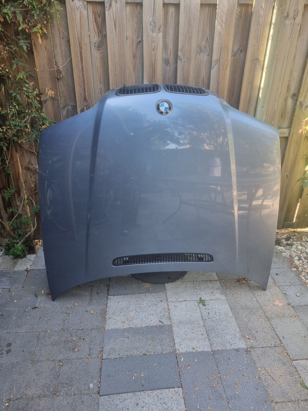 BMW E46 Motorkap sedan pre facelift - stahlblau metallic, Ophalen, Gebruikt, Voor, BMW
