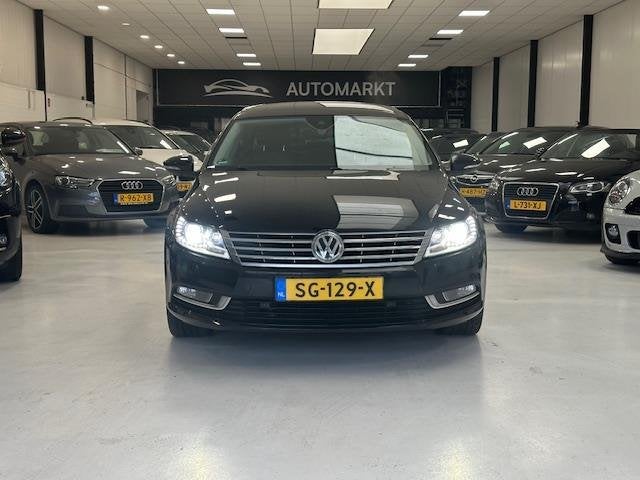 Volkswagen CC 1.4 TSI VOL OPTIE! DEALER ONDERHOUD, Auto's, Volkswagen, Euro 5, Zwart, 4 cilinders, 4 stoelen