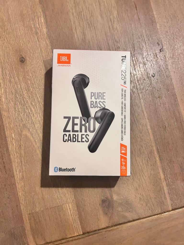 JBL Tune 225TWS draadloze oortjes - Zwart, Ophalen, Zo goed als nieuw, Overige merken, Draadloos