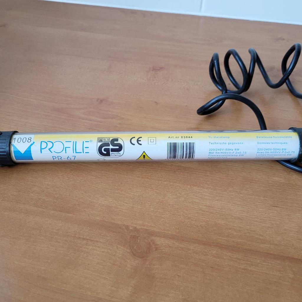 Looplamp, Ophalen of Verzenden, Gebruikt, Minder dan 50 watt, Lamp met armatuur