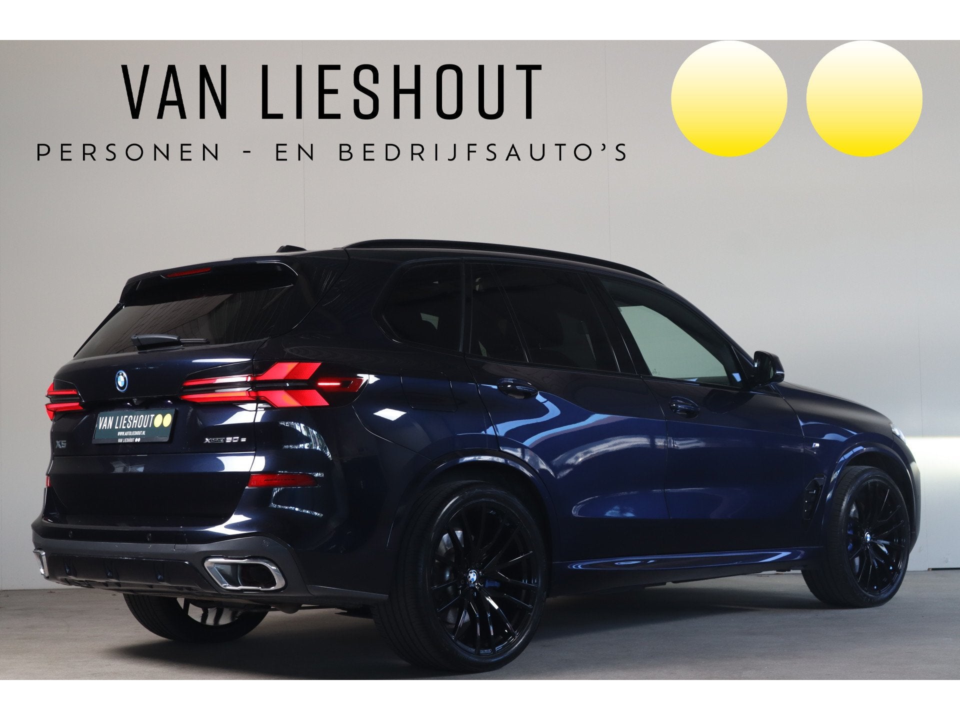 BMW X5 xDrive50e M-Sport Individual Leder I Carbon Schwarz, Auto's, BMW, Automaat, Gebruikt, 2395 kg, Zwart