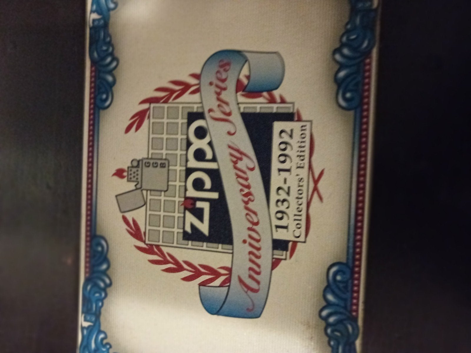 zippo blik, Verzamelen, Ophalen of Verzenden, Zo goed als nieuw, Aansteker