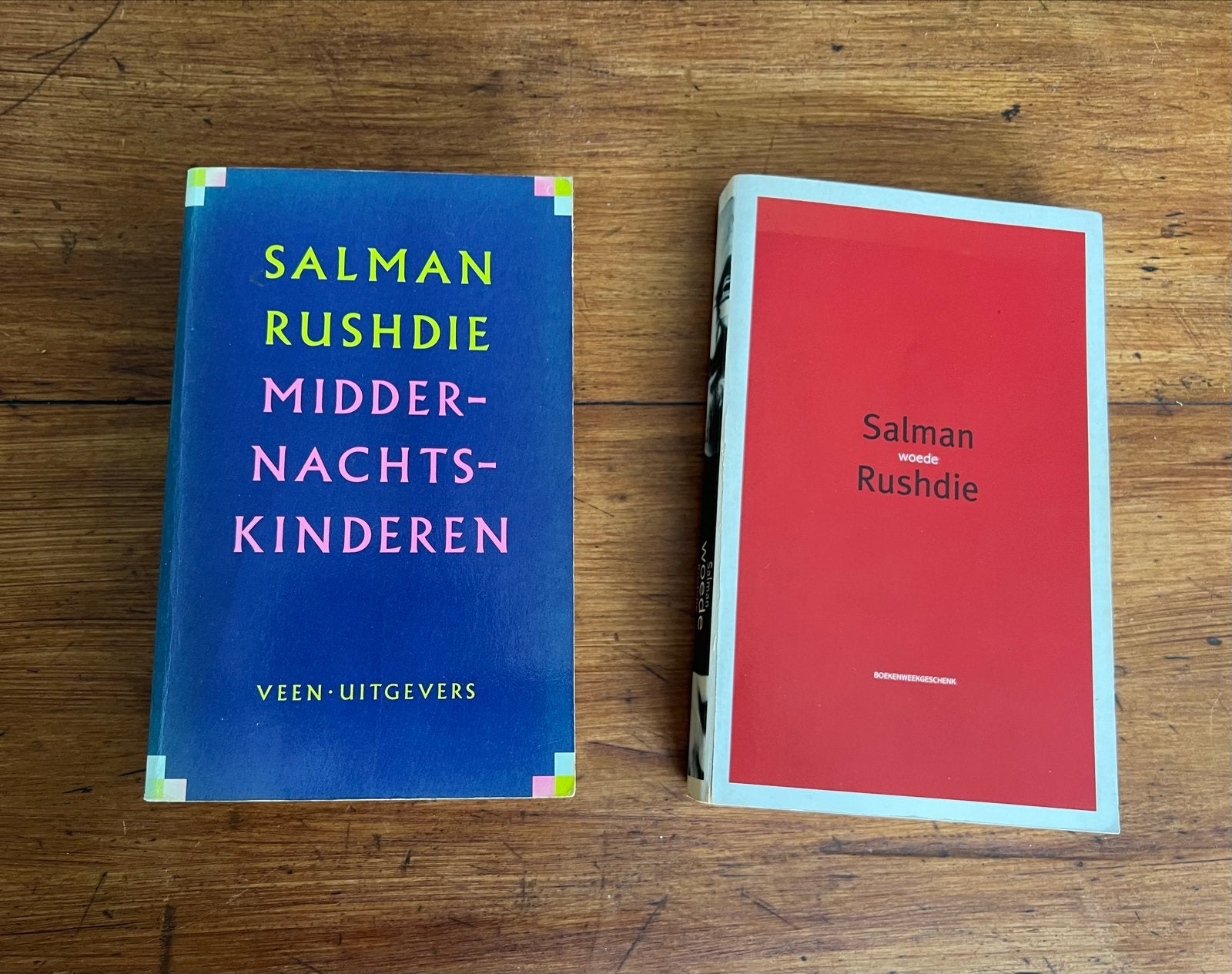 Salman Rushdie: Middernachtskinderen & Woede (2 boeken), Ophalen of Verzenden, Gelezen, Nederland