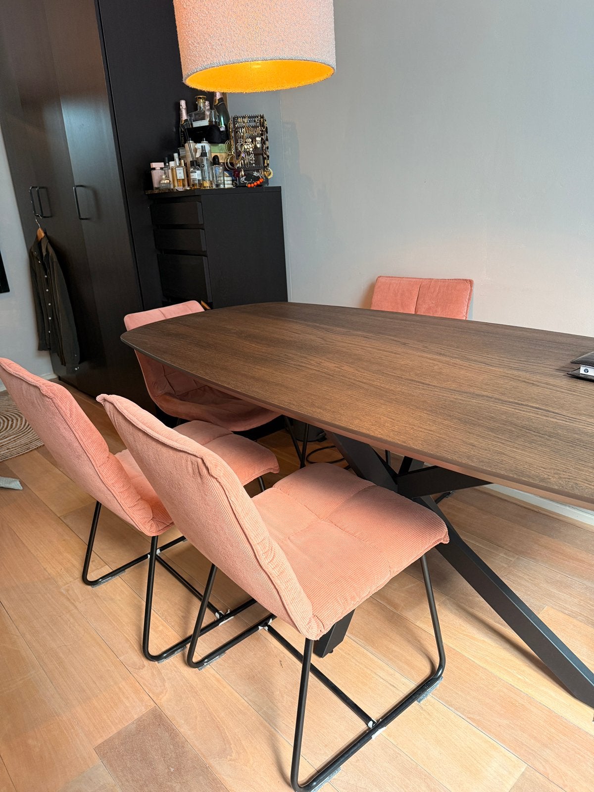 Eetkamer stoelen, Huis en Inrichting, Tafels | Eettafels, Ophalen, Zo goed als nieuw, Rechthoekig, 50 tot 100 cm