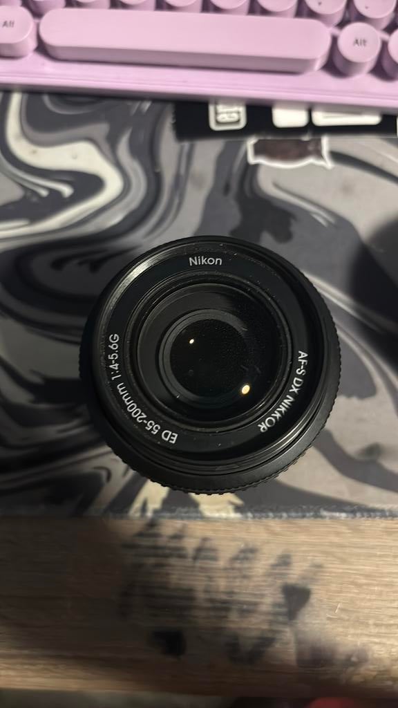 Nikon AF-S nikkor 55-200mm 1.4-5.6G ED lens, Audio, Tv en Foto, Fotografie | Lenzen en Objectieven, Zo goed als nieuw, Telelens