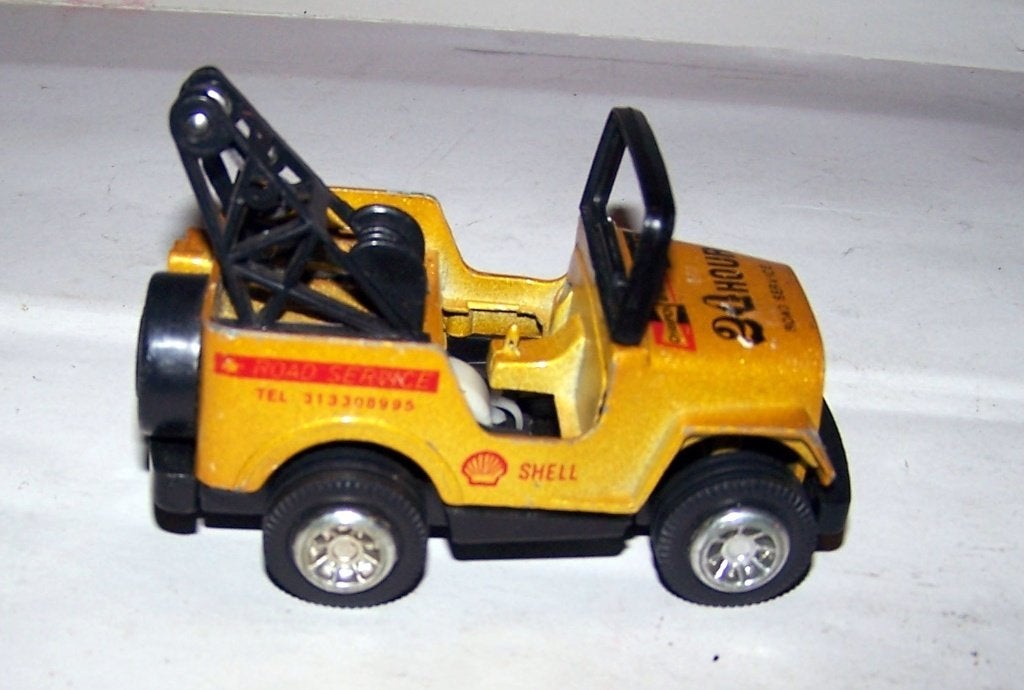 Shell Road Service Jeep. Pull Back. Zeldzaam/izgs., Ophalen of Verzenden, Zo goed als nieuw