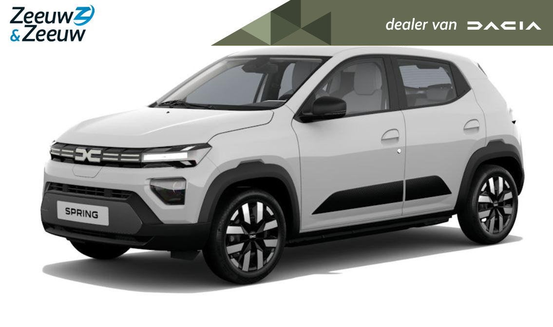 Dacia Spring (Zeeuw & Zeeuw Private Lease Actie v.a. €313,, Auto's, 12 maanden, Stof, Nieuw, 24 kWh