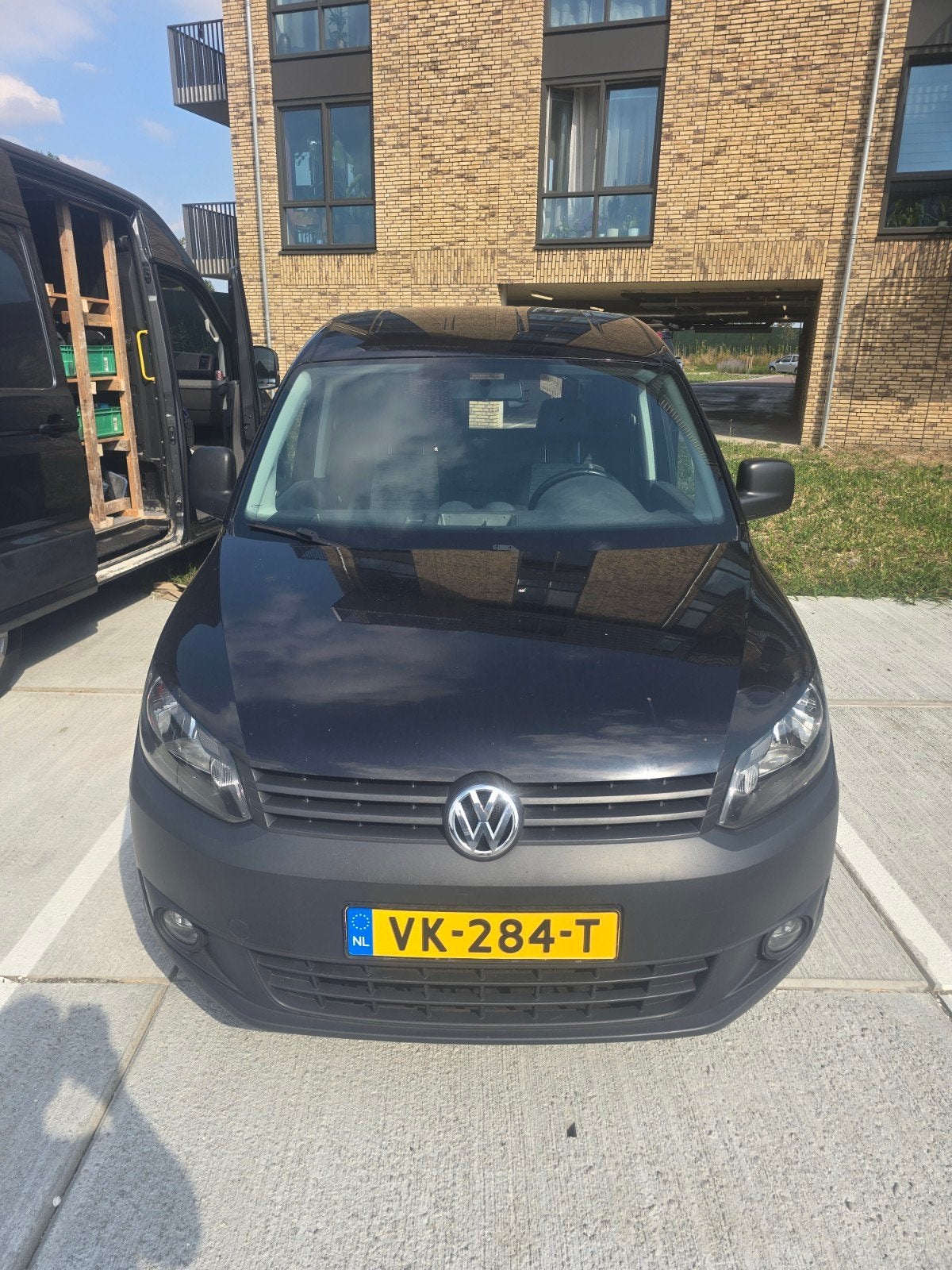 Volkswagen Caddy, 1.6 TDI , 55KW, 2014, NIEUW APK !, Auto's, Voorwielaandrijving, Euro 5, 74 pk, Zwart