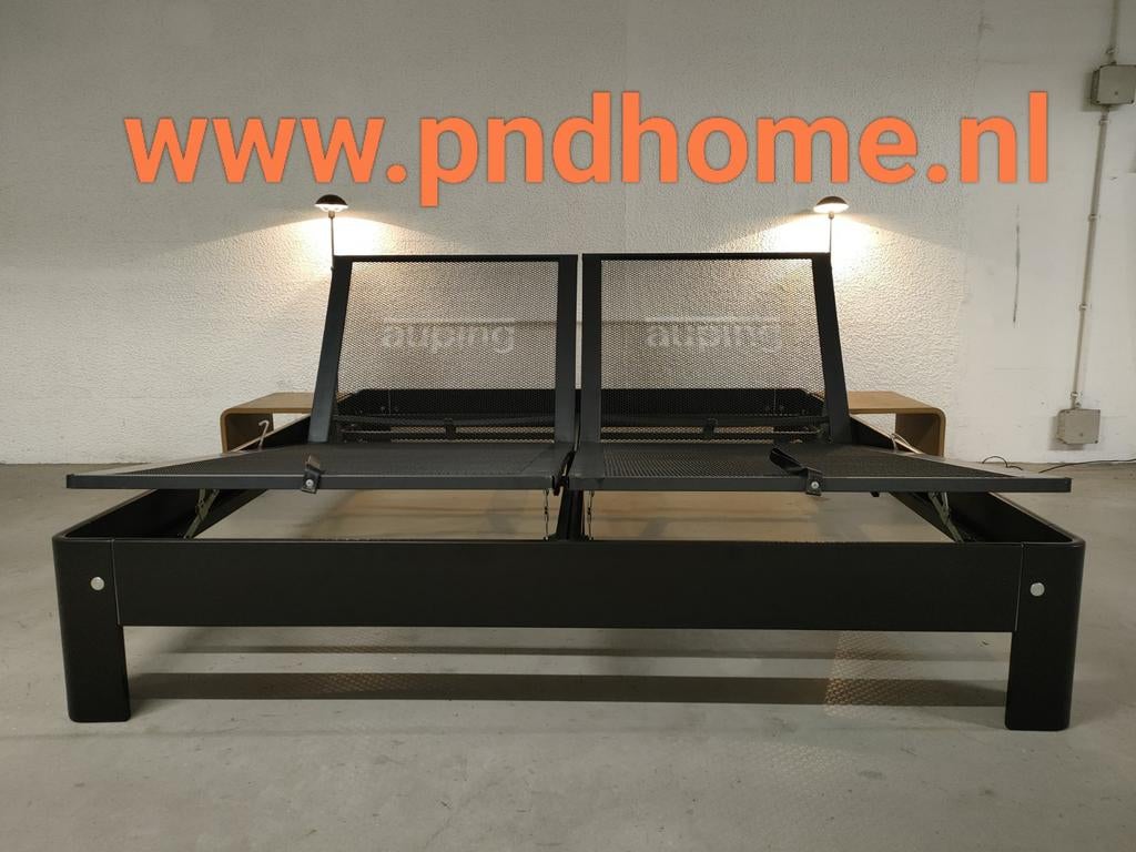 Auping Auronde 1000 (180x200) Blauw | Luxe verstelbaar bed, Verstelbaar, Eenpersoons, Ophalen of Verzenden, Zo goed als nieuw