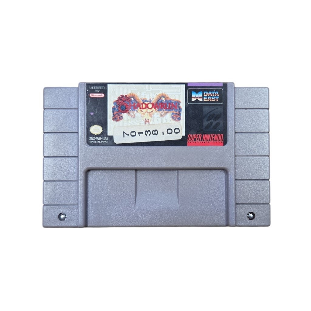 Shadowrun SNES Game | Sticker Op Label Game, Nintendo, Zo goed als nieuw, Support@nintendo.com, 11-1 Hokotate-cho, Kamitoba, Minami-ku
Kyoto 601-8501
Japan