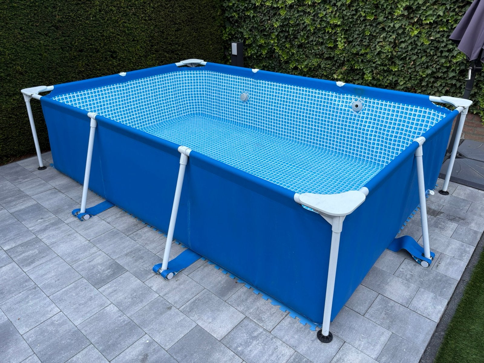 Intex metal frame met filterpomp, Tuin en Terras, Ophalen, Gebruikt
