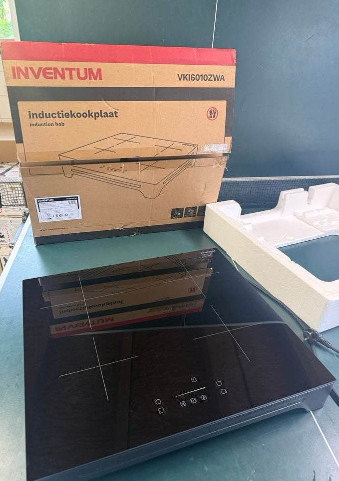 Inventum VKI6010ZWA Vrijstaande Inductiekookplaat Nieuw, Zo goed als nieuw, Energieklasse A of zuiniger, Inductie, Inventum