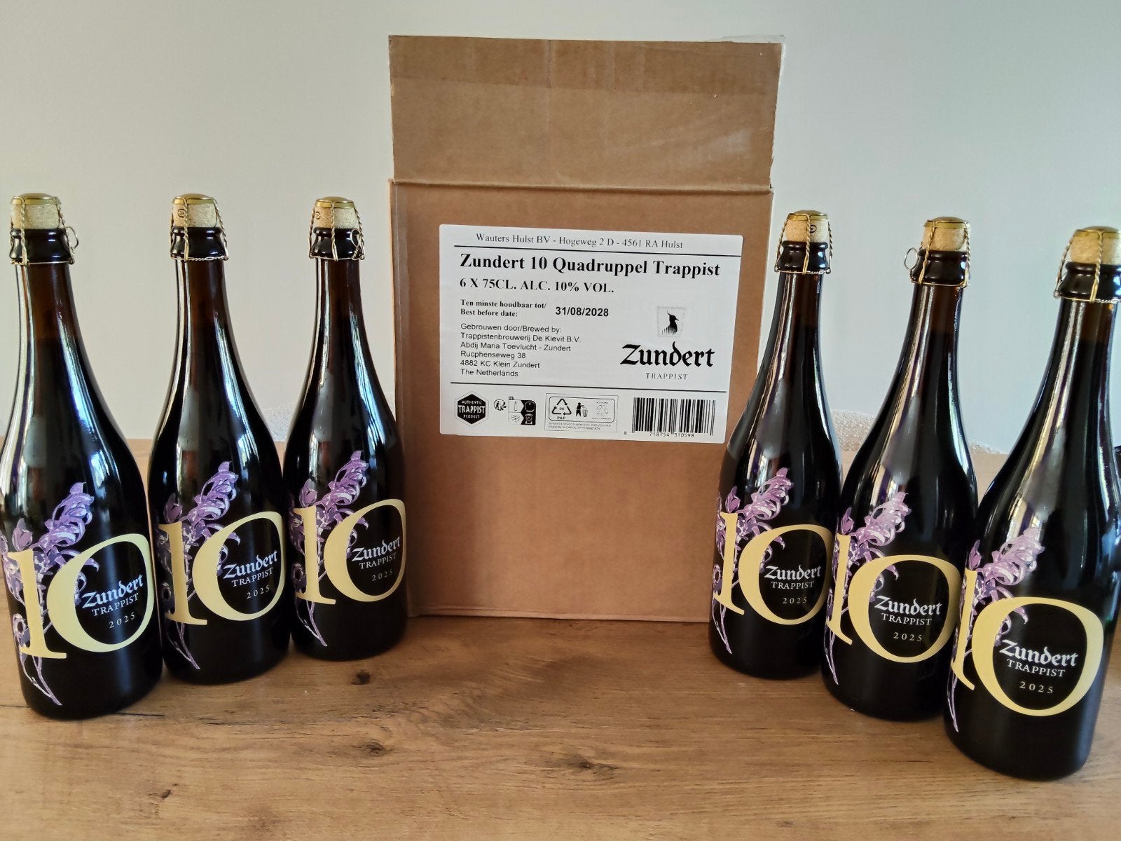 Laatste doos Zundert 10 Quadruppel Trappist (Limited Edition, Verzamelen, Biermerken, Ophalen of Verzenden, Nieuw, Flesje(s), Overige merken