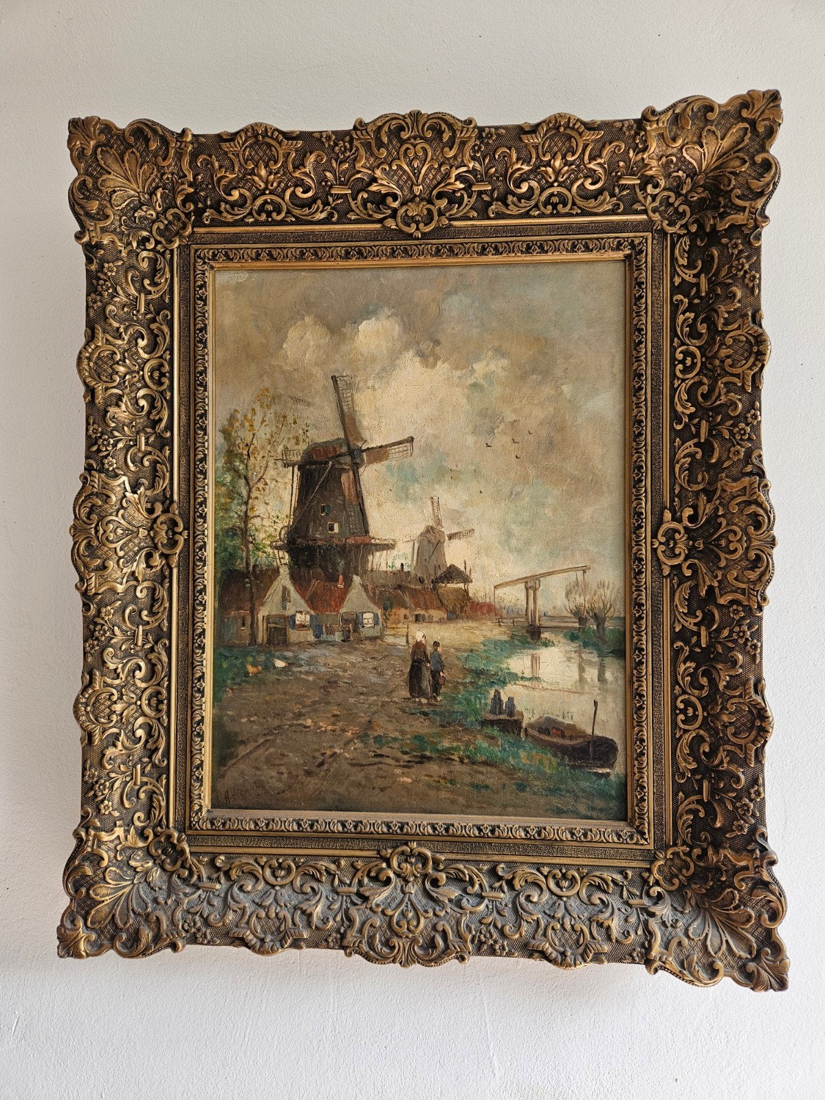 Mooi schilderij olijfolie op doek, Ophalen