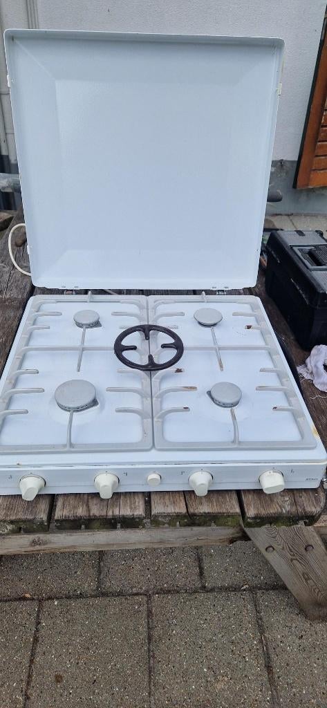 Gasstel opbouw, Witgoed en Apparatuur, Ophalen, Gebruikt, 4 kookzones, Gas
