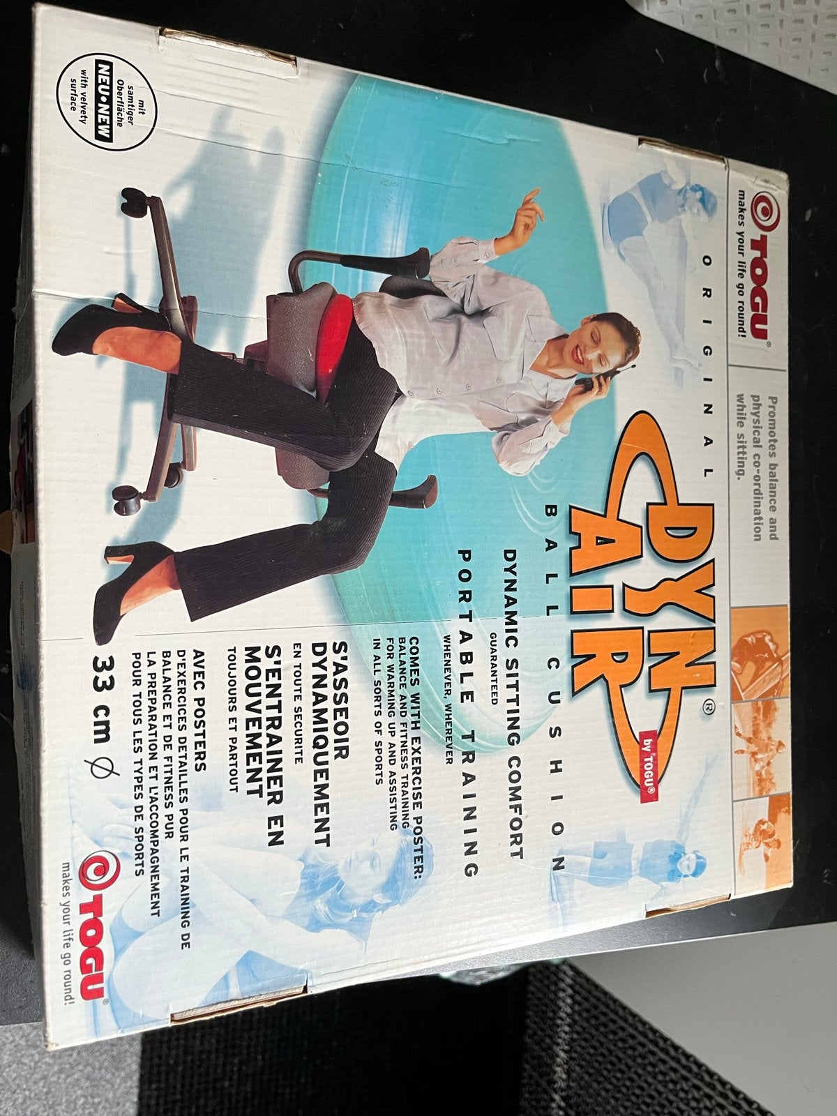 Togu Dynair Balanskussen - Zo goed als nieuw, Ophalen of Verzenden, Zo goed als nieuw, Buik, Fitnessbal