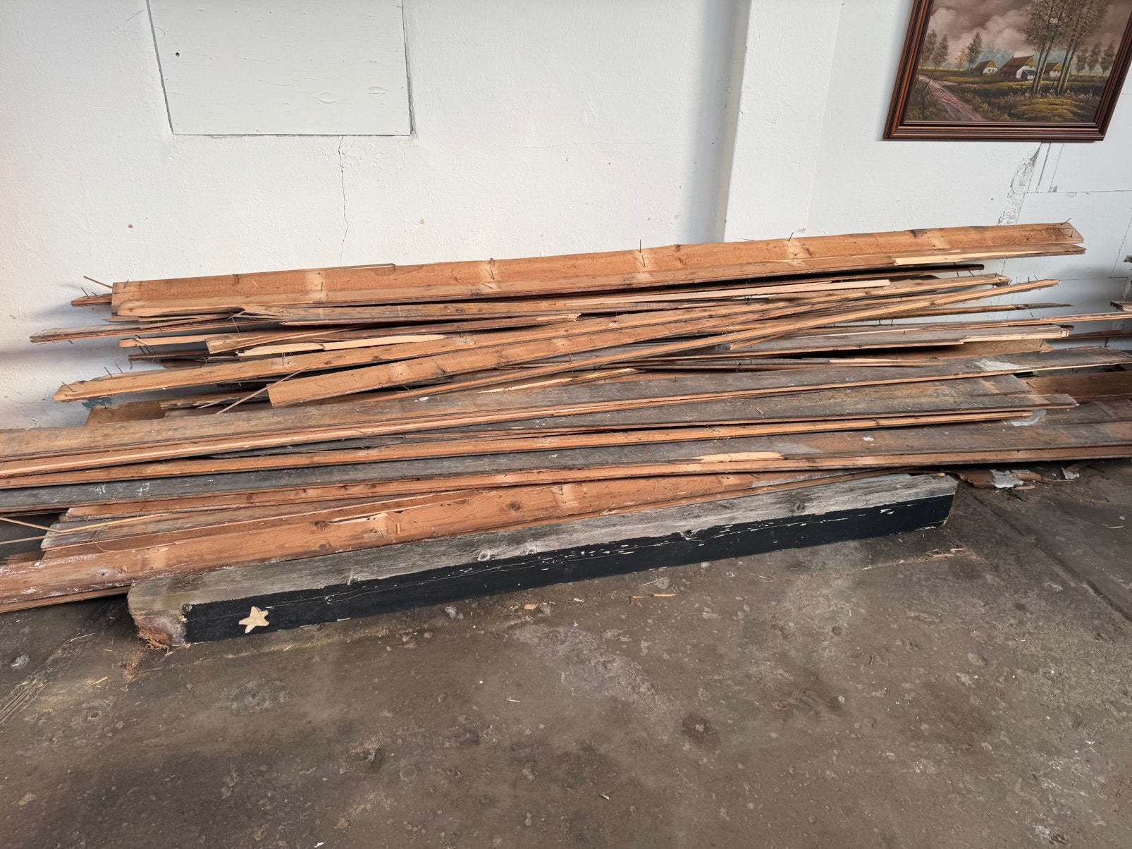 Oude vloerplanken., Ophalen, Minder dan 25 mm, Zo goed als nieuw, Pallet
