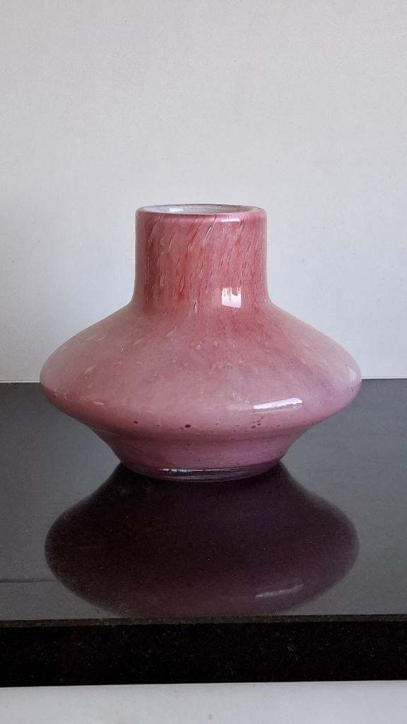 Vaas Fidrio Dante pink bubbles, Ophalen, Overige kleuren, Minder dan 50 cm, Glas