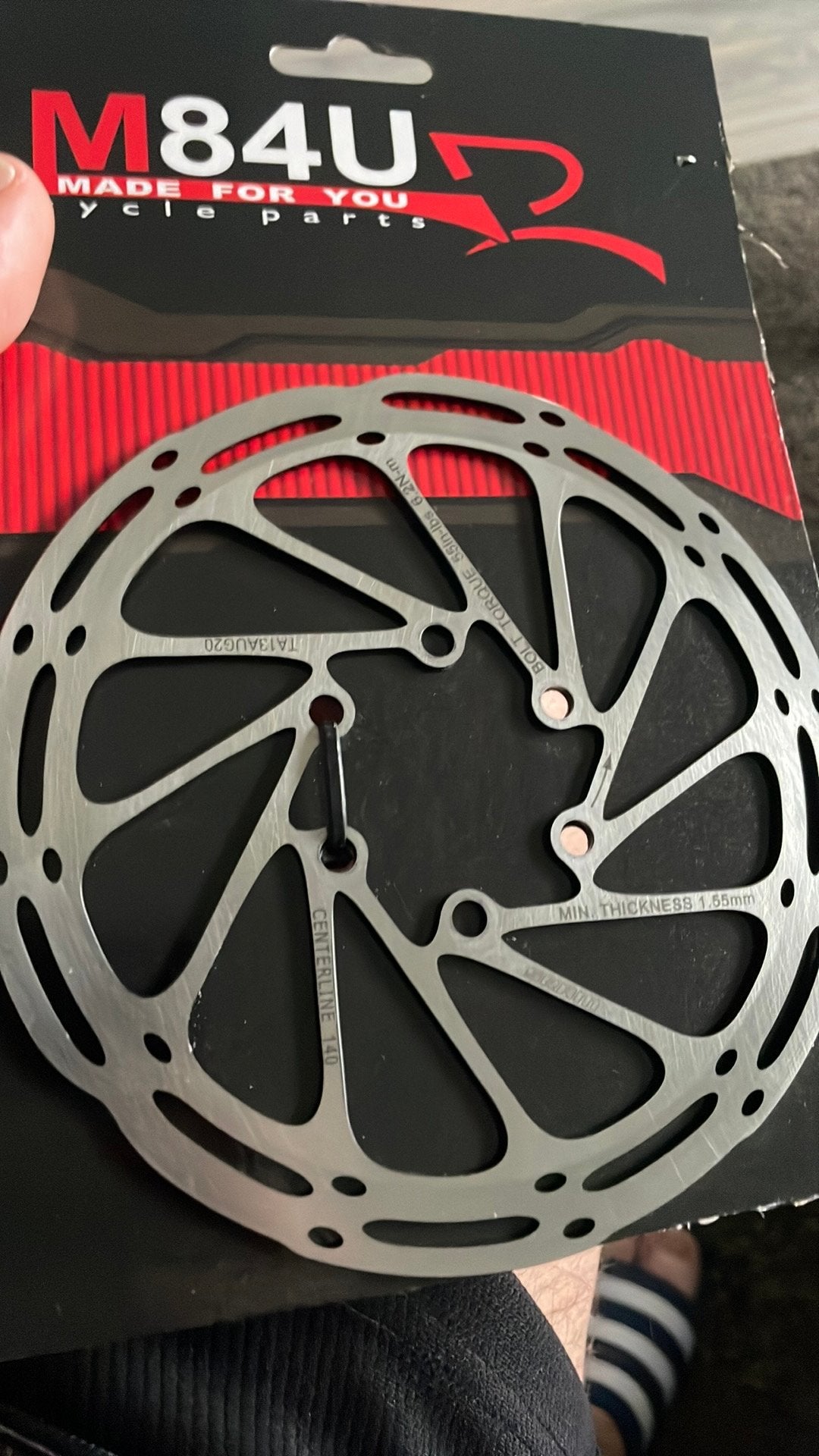 SRAM remschijven 6-Bolts, 160 en 140mm, Verzenden, Zo goed als nieuw