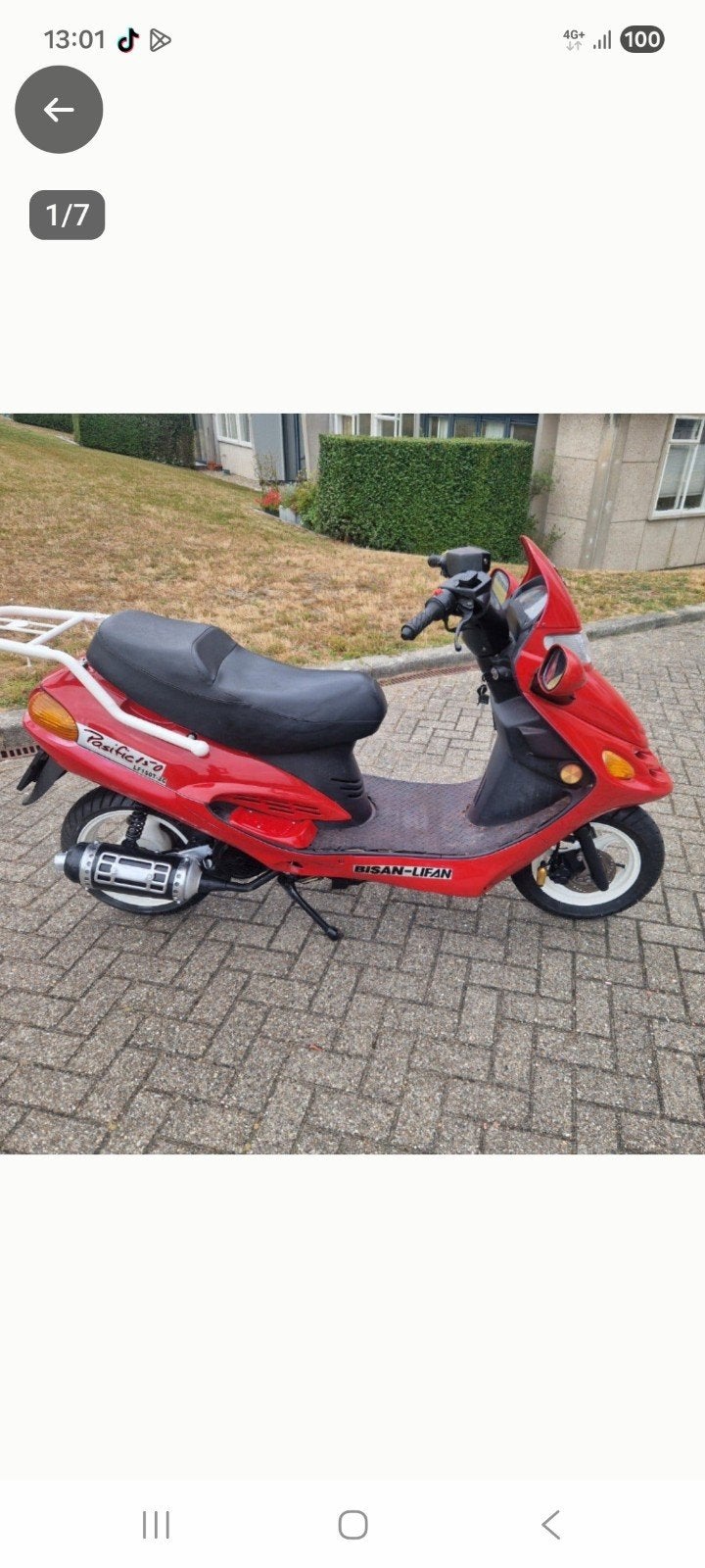 motorfiets scooter 150cc motorfietsscooter, Ophalen of Verzenden, Gebruikt