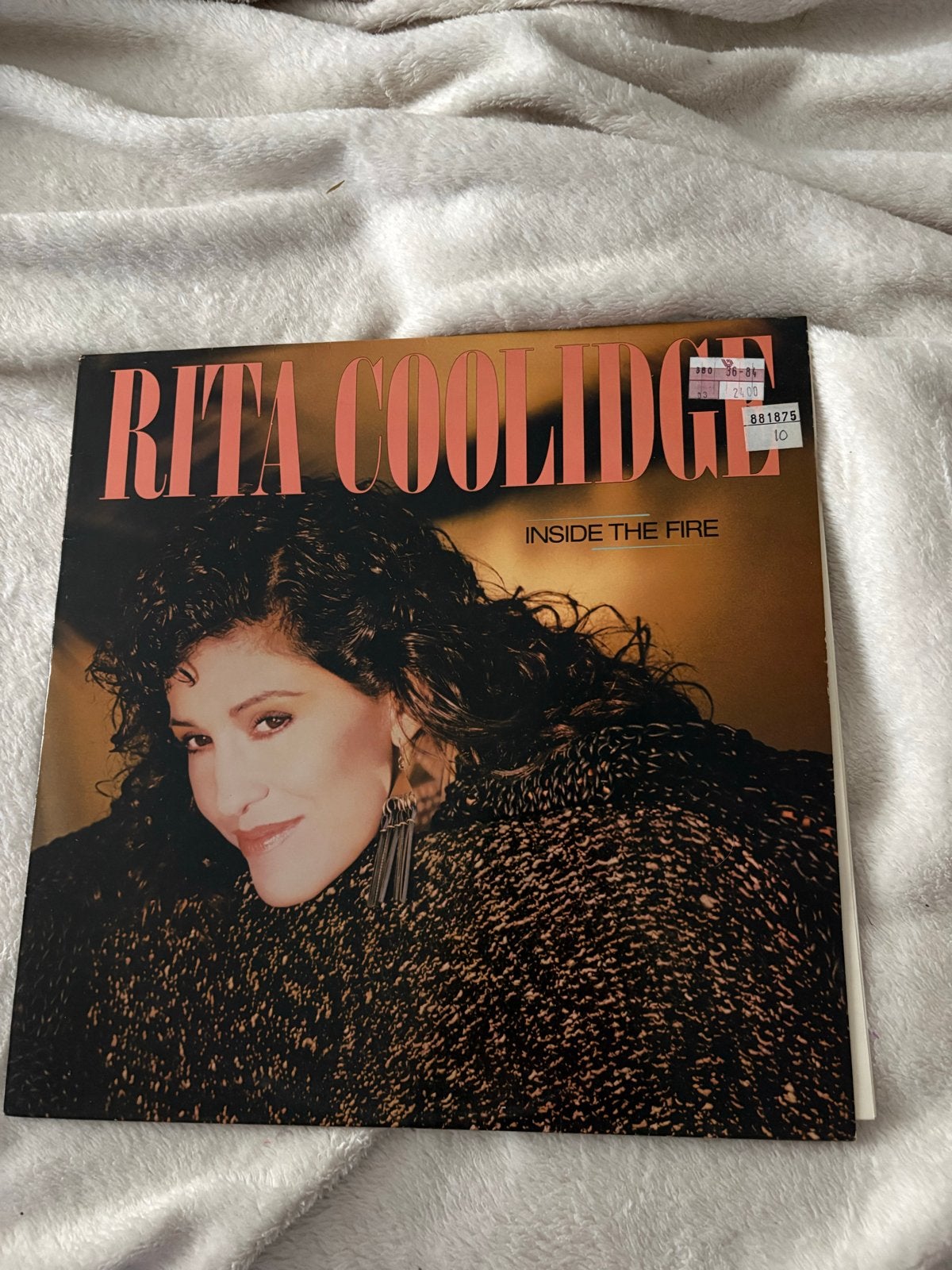Rita Coolidge - Inside The Fire LP (1984), Ophalen of Verzenden, Gebruikt, 12 inch
