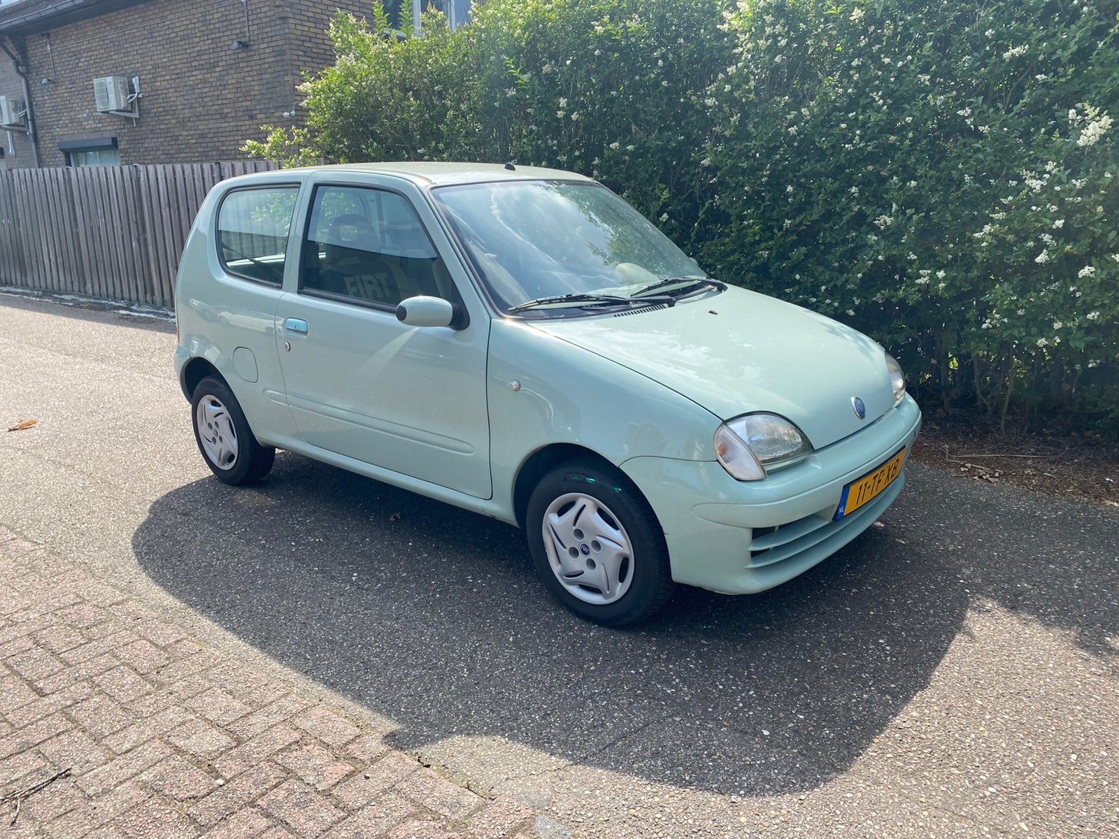 Fiat Seicento 1.1 2006 Groen stuurbekrachtiging retro nap, Voorwielaandrijving, Radio, 4 stoelen, Origineel Nederlands