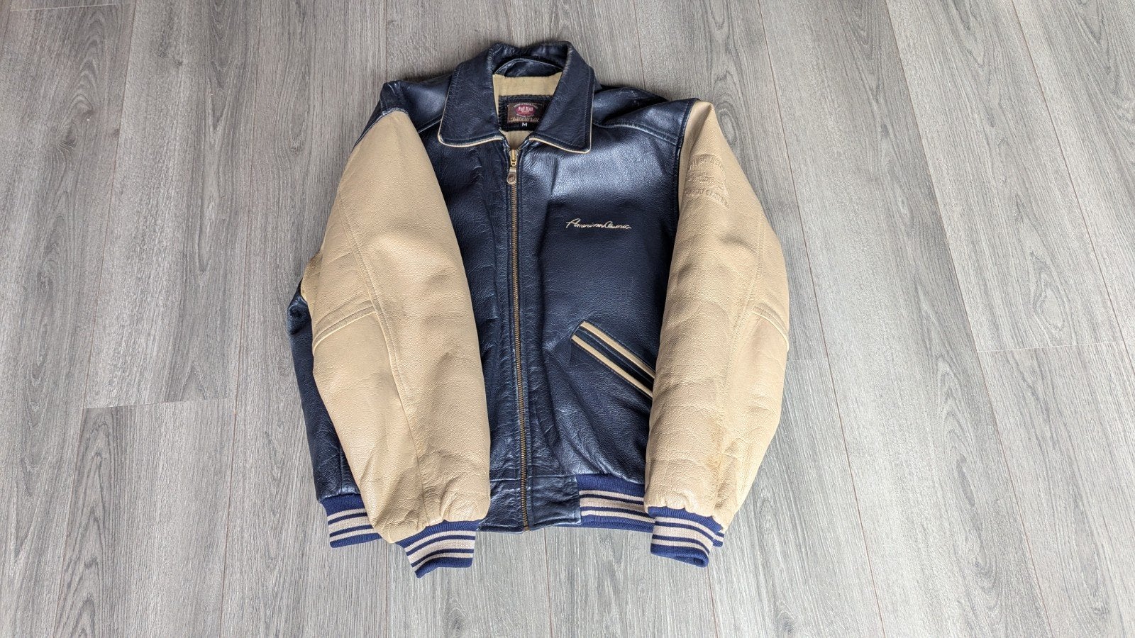 Pall Mall PME legend vintage leren Varsity jacket, Pall Mall PME Legend, Ophalen of Verzenden, Gedragen, Maat 48/50 (M)