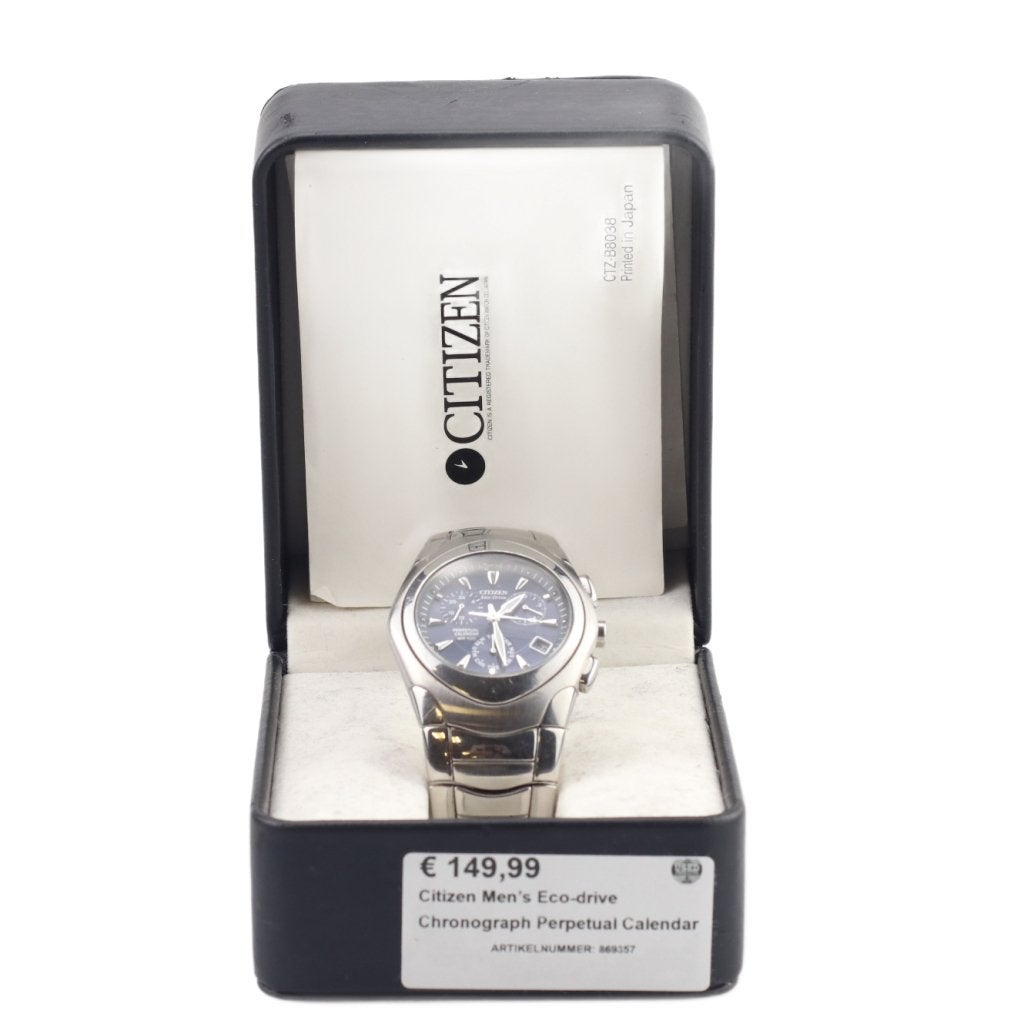 Citizen Men’s Eco-drive Chronograph Perpetual Calendar, Sieraden, Tassen en Uiterlijk, Horloges | Heren, Citizen, Zo goed als nieuw