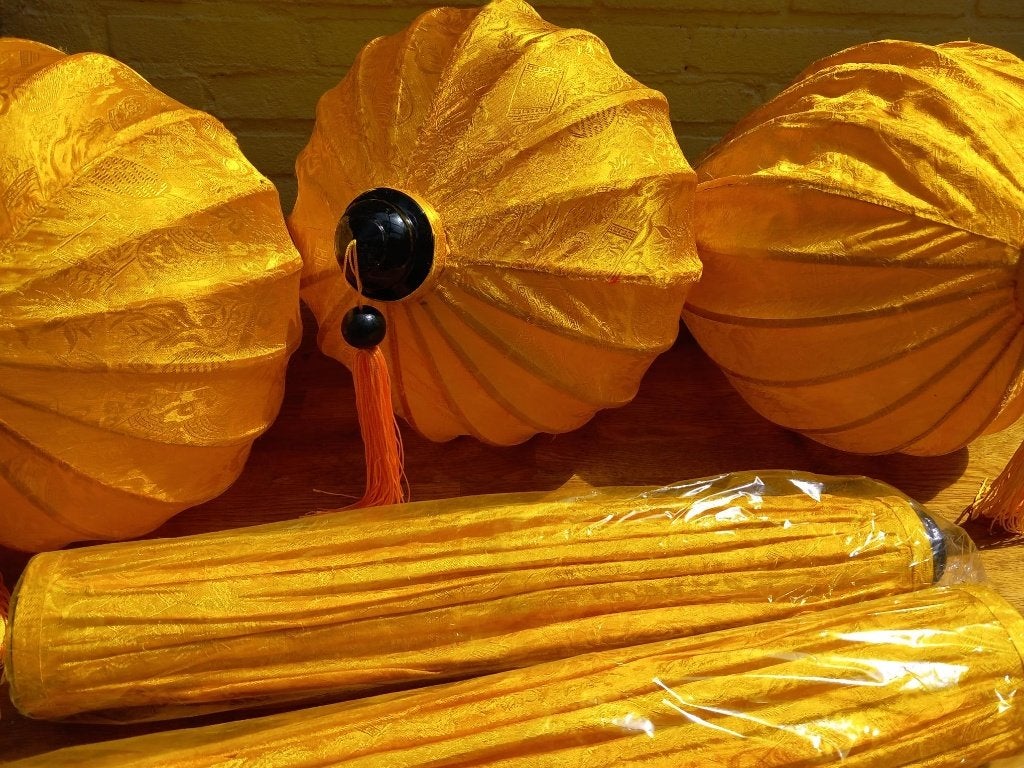 Vietnamese Zijde Lampionnen, Ophalen, Overige materialen