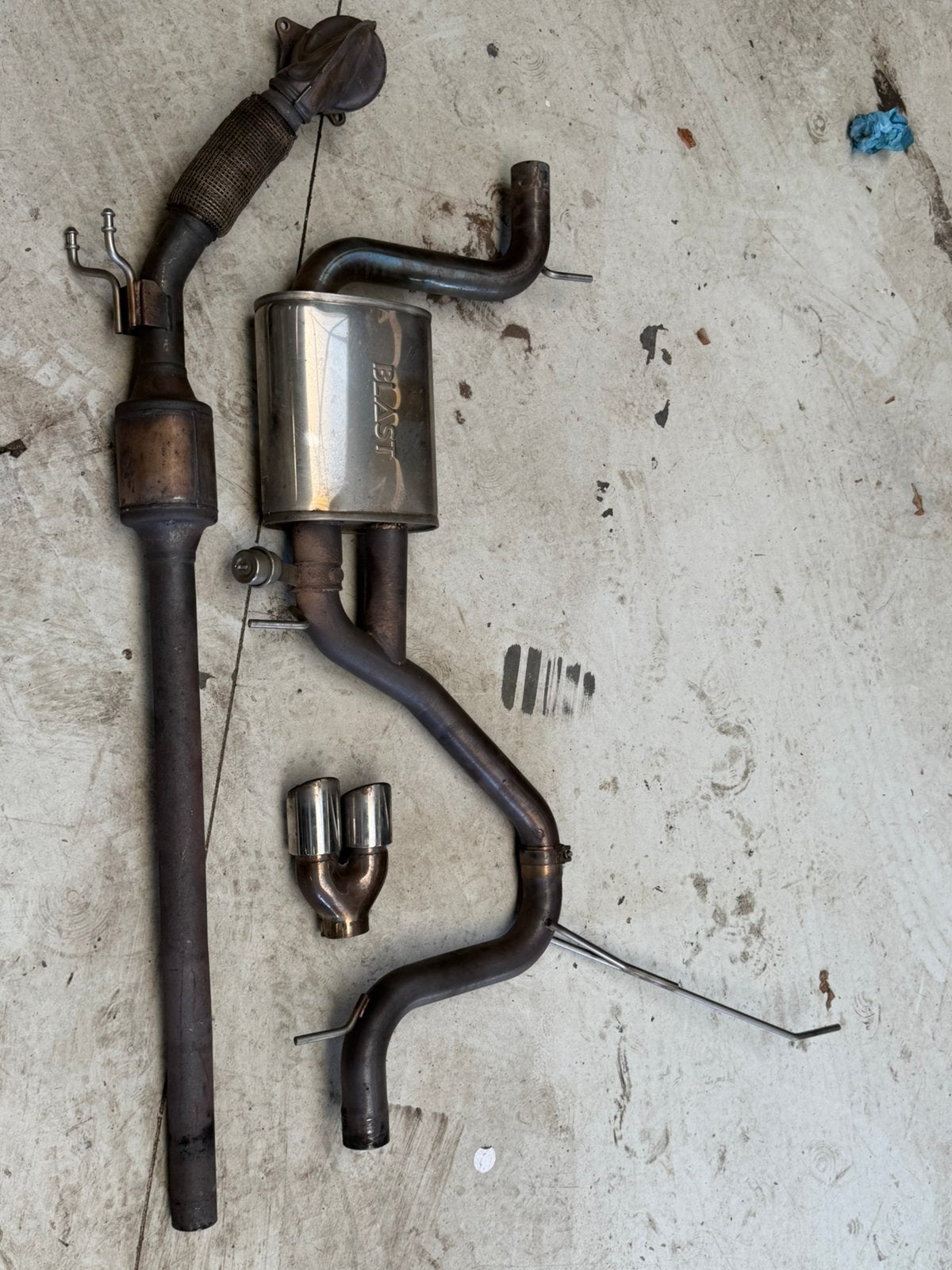 Golf 5 GTI uitlaat compleet | BLAST catback | kleppendemper, Ophalen, Gebruikt, Audi