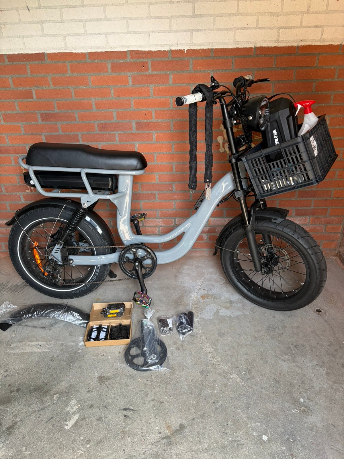 Fatbike EB8 Grijs | 287 km | Aankoopbewijs | Incl. extra’s, Fietsen en Brommers, 59 cm of meer, Ophalen, Zo goed als nieuw, Overige merken