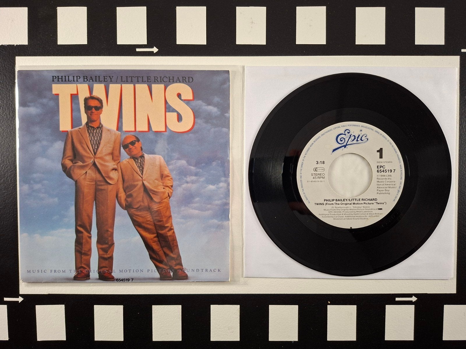 Pholip Baily & Little Richard Twins single, Cd's en Dvd's, Filmmuziek en Soundtracks, 7 inch, Zo goed als nieuw, Overige typen